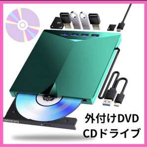 外付けDVD CDドライブ USB-A+Type-cインターフェイス対応