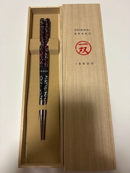 【若狭塗】箸1膳 ギフト 高級箱 虹色貝