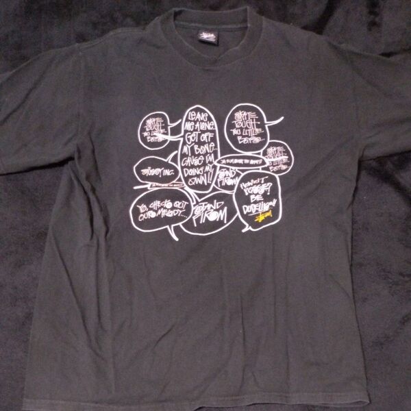 Stussy ブラック Tシャツ 古着