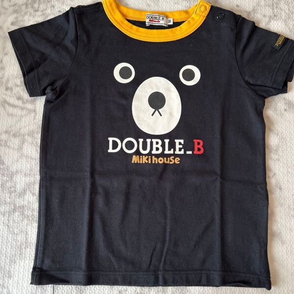 ダブルビー Tシャツ 半袖 90 顔ドン ビーくん