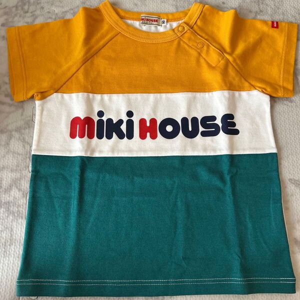 ミキハウス 半袖 Tシャツ ロゴTシャツ 90