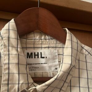 MHL. チェックシャツ M ベージュ マーガレットハウエル