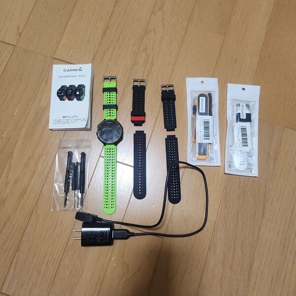 【ジャンク品】GARMIN ForeAthlete 235J ベルト3種セット