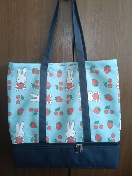 miffy ミッフィー保冷保温ポケット付き2段トートバッグ