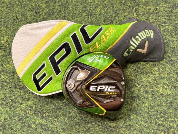 【美品】キャロウェイ EPIC FLASH STAR ドライバーヘッド 10.5° 純正ヘッドカバー付属 エピック フラッシュ