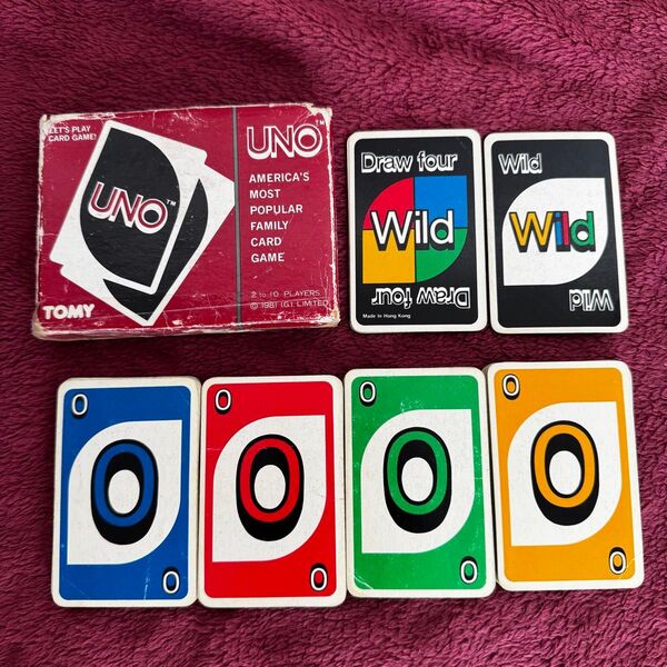 ウノ UNO カードゲーム カード レトロ 古い 昔の オールド ウノカードゲーム ゲーム