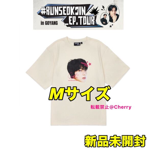 BTS ジン JIN 新品未開封 ソウルコン RUNSEOKJIN in EP.TOUR 顔Tシャツ Mサイズ