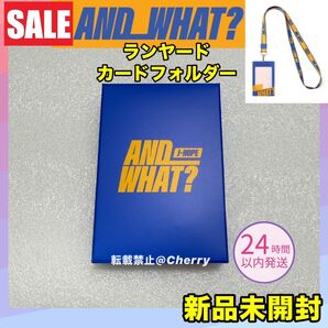 BTS ホビ 展示会 jhope AND WHAT ランヤード ホルダーセット