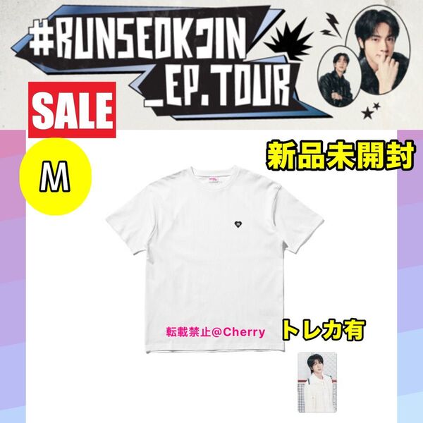 BTS ジン JIN RUNSEOKJIN in JAPAN Tシャツ Mサイズ トレカ付き