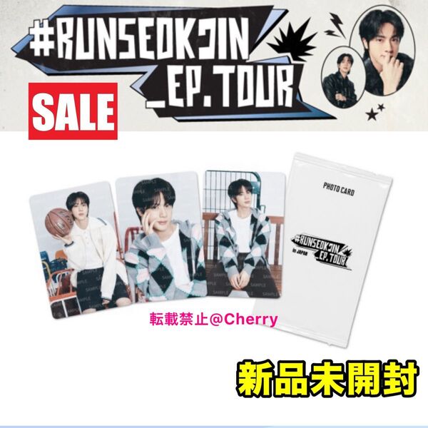 BTS ジン RUNSEOKJIN in JAPAN フォトカード 新品未開封