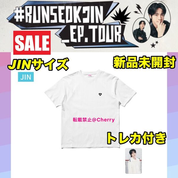 BTS ジン JIN RUNSEOKJIN in JAPAN Tシャツ Lサイズ トレカ付き