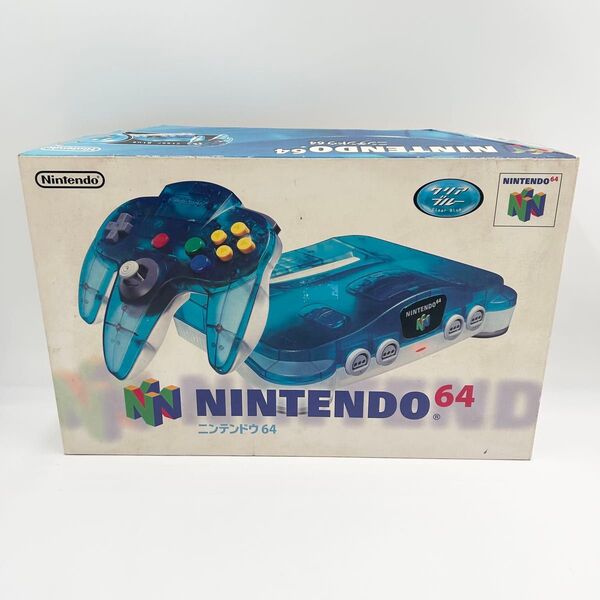 本体美品 ニンテンドー64 クリアブルー ゲーム機 ホビー 任天堂