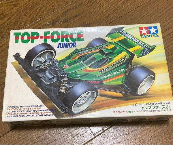タミヤ レーサー ミニ四駆 No41 トップフォースJr 当時物 未組立 絶版品 TAMIYA レア