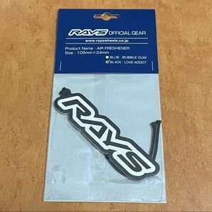 【新品 未開封】レイズ RAYS オフィシャル エア フレッシュナー 芳香剤 ブラック ホイール 黒 JDM レア 希少 完売