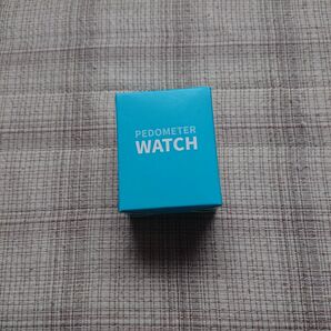 新品未使用 PEDOMETER WATCH 歩数計 腕時計 水色 箱あり