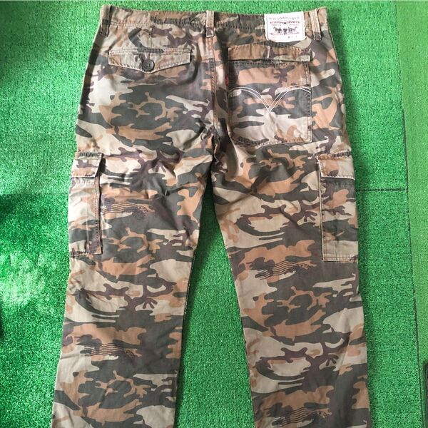 Levi's 502カーゴパンツ 迷彩柄 カモフラW36 L32