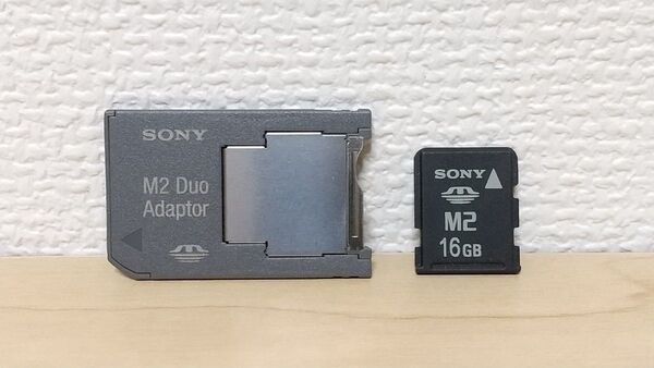 SONY メモリースティックマイクロ M2 16GB フォーマット済 アダプター付き
