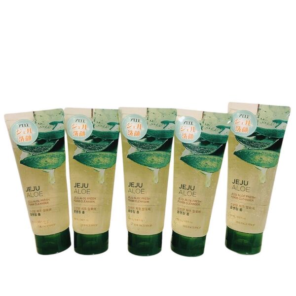 THEFACESHOP JA フレッシュ S フォームクレンザー 150mL 5本 アロエジェル洗顔 おりがみ