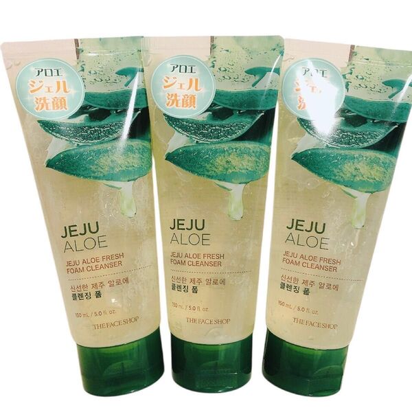 THEFACESHOP JAフレッシュSフォームクレンザー ジェル 150ml 3セット アロエジェル洗顔