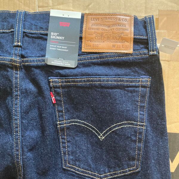 31リーバイスプレミアム Levi's 510 スキニーデニム W33 L32 新品未使用