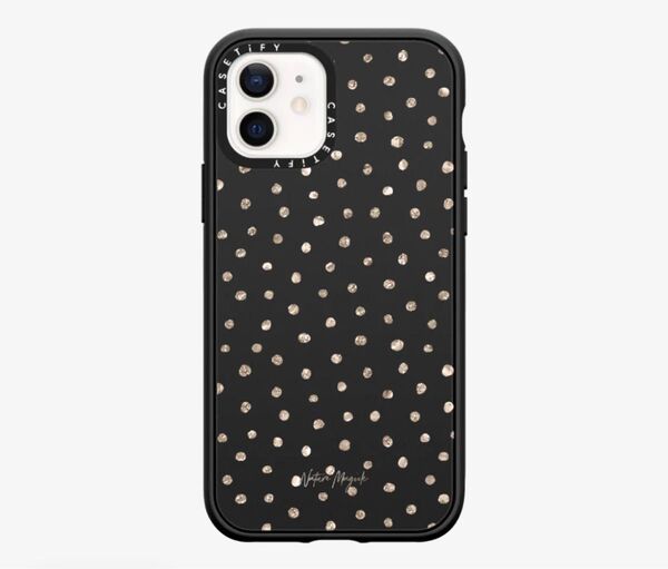 【美品】CASETiFYケースティファイ iPhone12 ケース ドット水玉