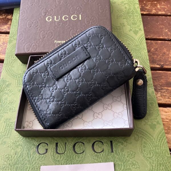 GUCCI グッチシマ キーケース ブラック コインケース