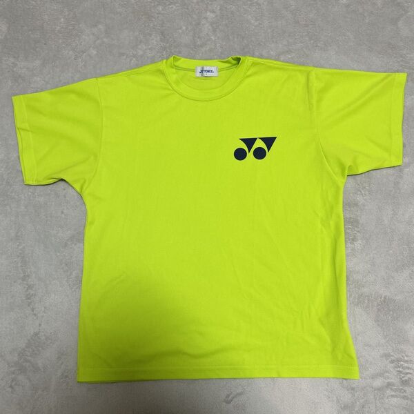 ヨネックスYONEX 黄緑 蛍光イエロー Tシャツ ドライシャツ ゲームシャツ 半袖Tシャツ S テニス バドミントン