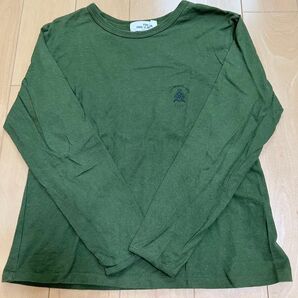 コムサフィユ 長袖カットソー オリーブグリーン 130