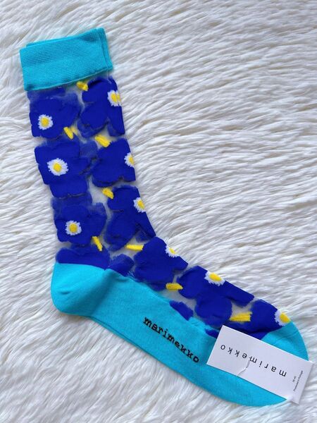 MA177 マリメッコmarimekko 靴下 シースルー レディースソックス