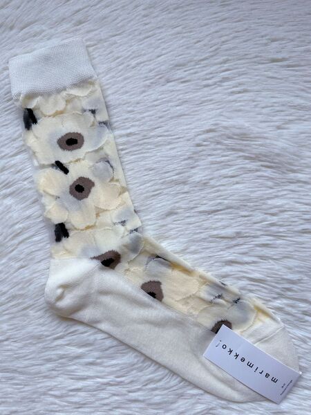 MA183 マリメッコmarimekko 靴下 シースルー レディースソックス