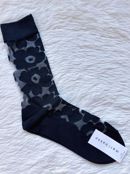 MA185 マリメッコmarimekko 靴下 シースルー レディースソックス