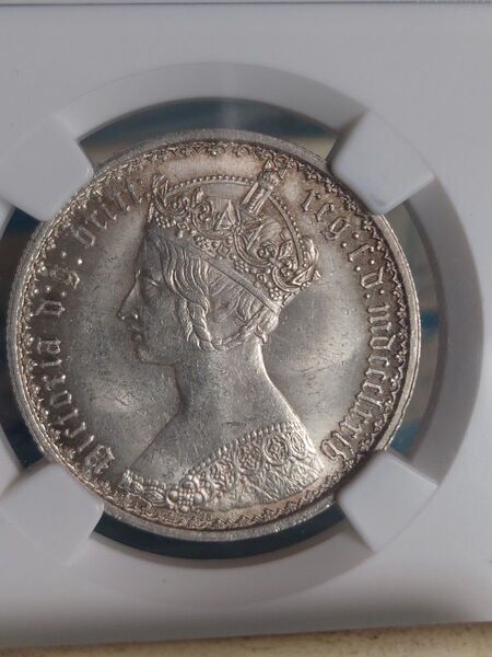 イギリス 旧貨幣 ヴィクトリア女王 銀貨 アンティークコイン