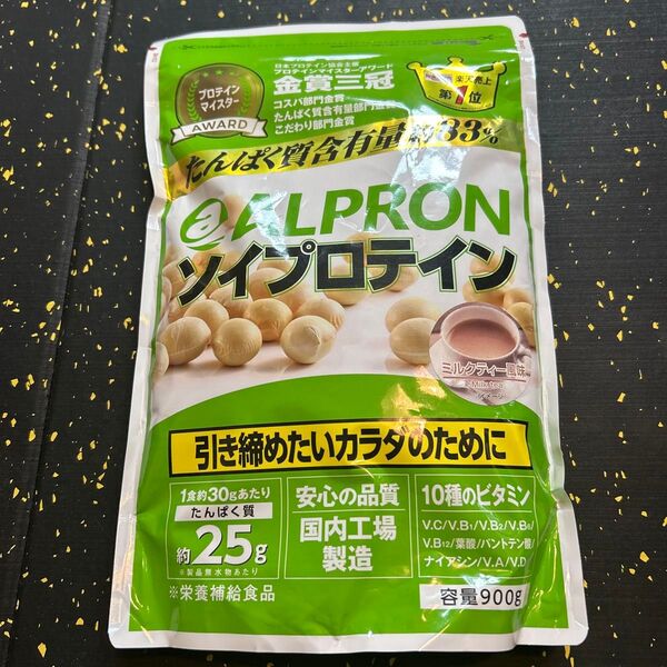 ALPRON ソイプロテイン ミルクティー味 900g