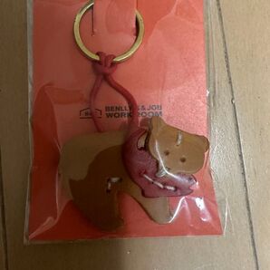 【希少】トラベラーズノート くま クマ チャーム キーホルダー、茶色、レザー