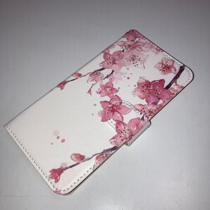 AQUOS wish SHG06ケース手帳型 和風-桜の花 フラワーファッション