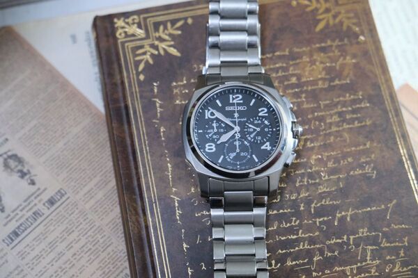 美品!SEIKO セイコー BRIGHTZ ブライツ クロノグラフ SAGJ001 7J21-0AA0 クォーツ メンズ
