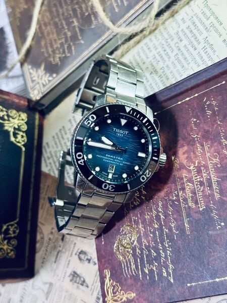 【美品】TISSOT ティソ T120.607 シースター2000 自動巻