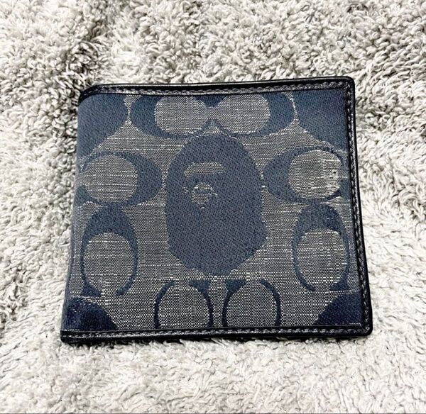 A BATHING APE× coach コラボ 二つ折り財布