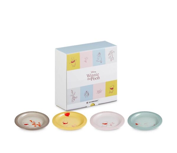完売品 限定 新品 くまのプーさん/レジェ・プレート 18cm (4枚入り) 食器 皿