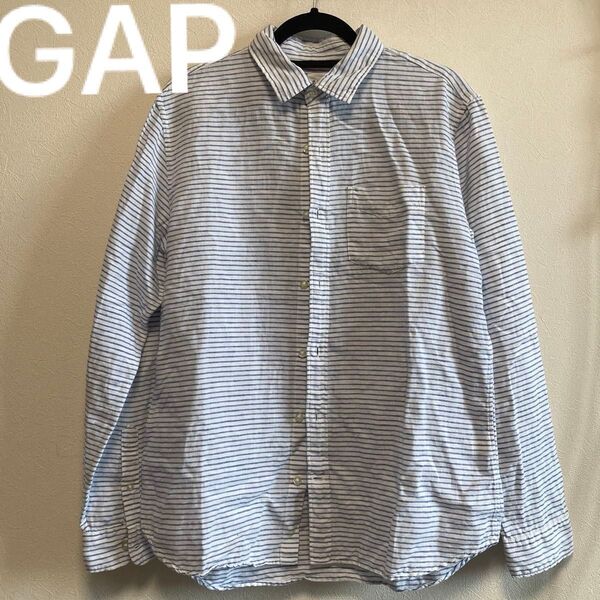 チェック ボタンダウン 古着 90sビンテージ アメカジ 長袖 シャツ ストリート 古着卸 GAP ボーダーシャツ 長袖