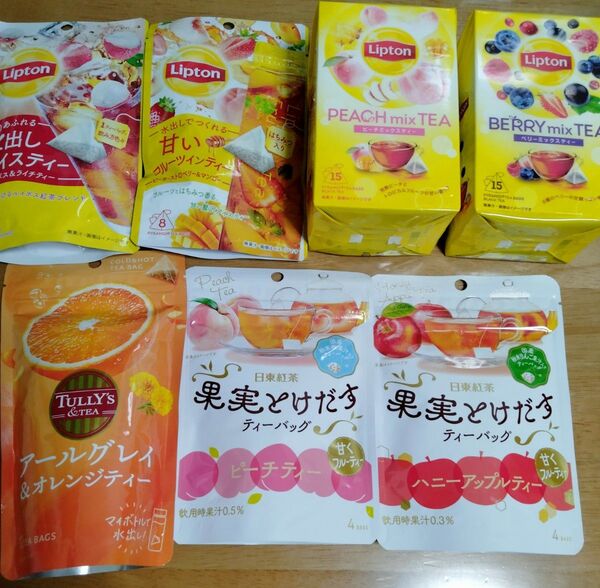 Lipton、TULLY'S、日東紅茶など 紅茶 ティーバッグ まとめ売り