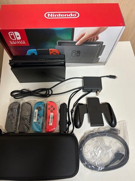 Nintendo Switch 本体【ジョイコン2セット・ポーチ付き】 ニンテンドースイッチ 初期化済み