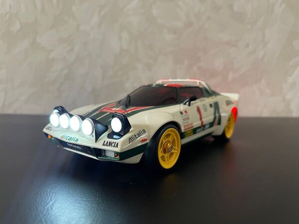 京商ミニッツ ランチアストラトス"77モンテカルロ・MINI-Z RWD MR03W-MMシャーシ送信機セット改・LED仕様