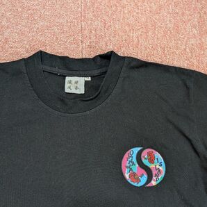 繊維物語 Tシャツ 黒 M 沖縄ロゴ