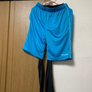 新品 SPALDING ハーフパンツ&スパッツ アンサンブル レディース L スパルディング UV対策 ランニング マラソン