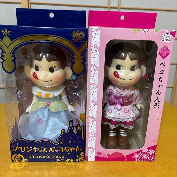 クーポン取得で500円OFF 不二家ペコちゃん人形2体セット