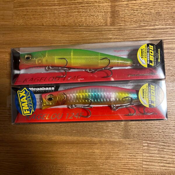 メガバス カゲロウ124F 別注カラー SPARK RAME CANDY、WANOKU RASTA 2点セット 新品未使用