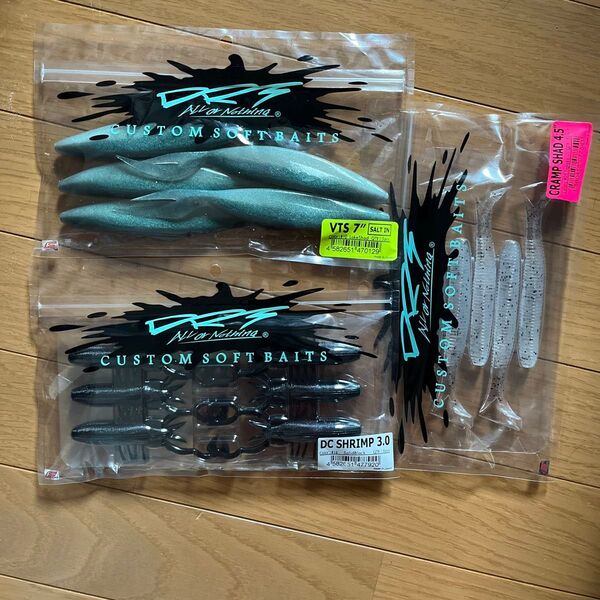 DRT VTS7、DC SHRIMP、CRAMP SHAD4.5 新品未開封 3パックセット