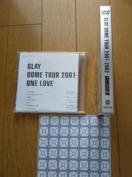 GLAYグッズ ONE LOVEツアー2001 DVD