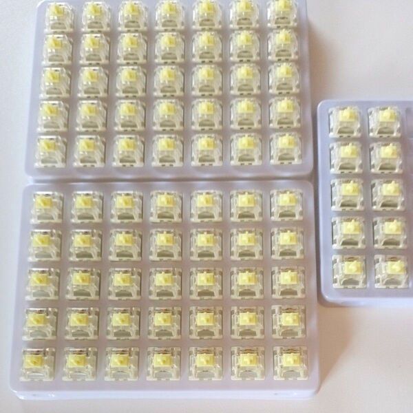 Gateron Jupiter Switch Banana バナナ軸 メカニカルキーボード用タクタイルスイッチ 80個